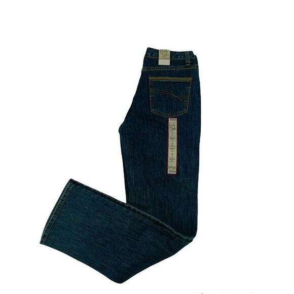 Cruel Girl Dakota Jeans Womens Size 29 Slim Stretch Straight 7 Long Denim NEW - Picture 3 of 11